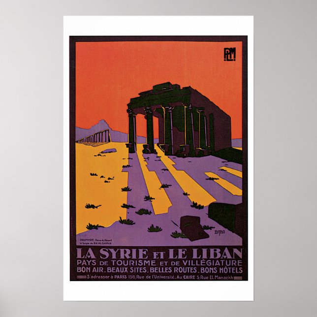 Tourism Vintage Travel Poster (Front)