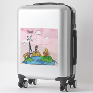 Tourist bag sticker