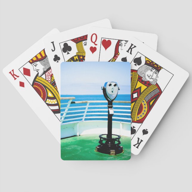 Tourist Binoculars Classic Playing Cards (Back)