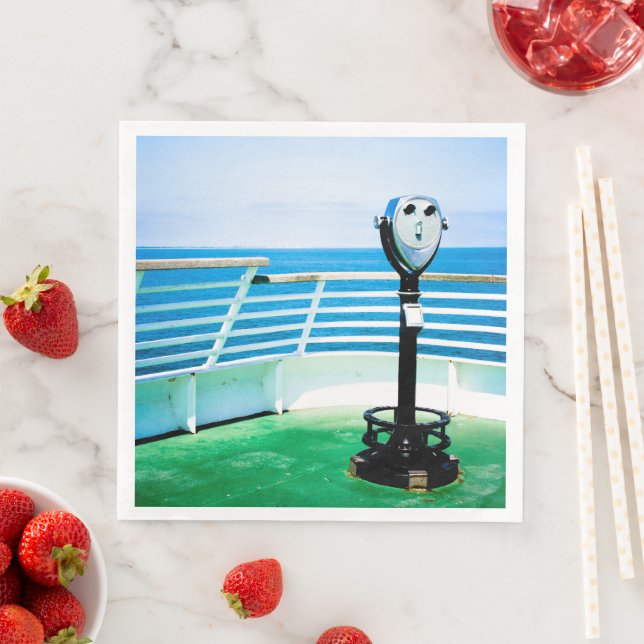 Tourist Binoculars Paper Dinner Napkins (Insitu)