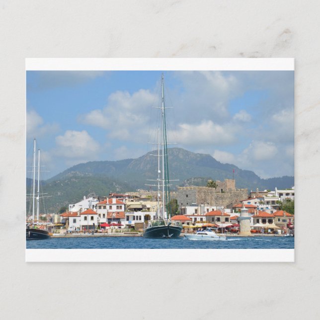 Tourist Boats In Turkey Postcard (Front)