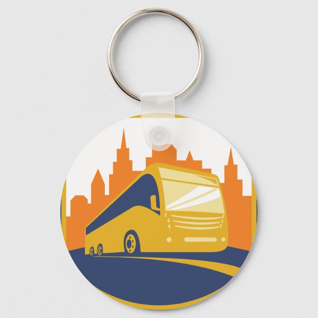 Tourist Bus Keychain (Front)