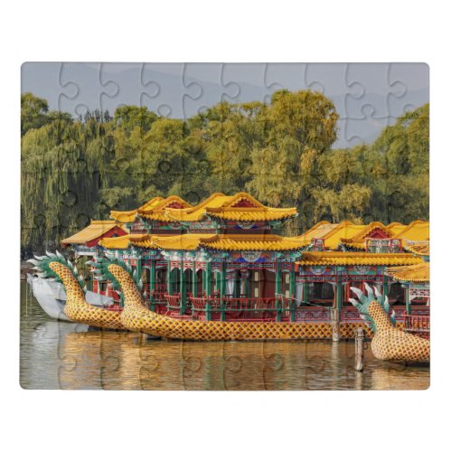 Tourist Dragon Boats  Kunming Lake Jigsaw Puzzle