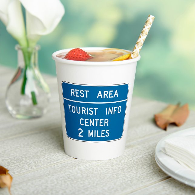 Tourist Info Center Sign Paper Cups (Creator Uploaded)