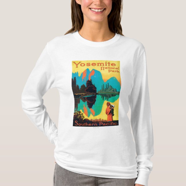 Tourist Poster - Yosemite Nat'l Park, CA T-Shirt (Front)