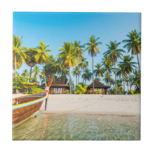 Tourist Resort's Bungalows on the Beach Thailand Ceramic Tile