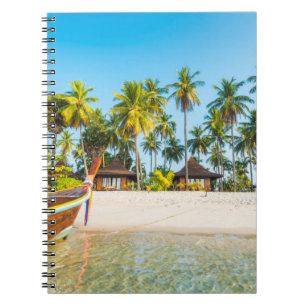 Tourist Resort's Bungalows on the Beach Thailand Notebook