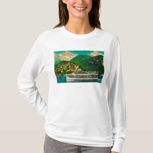 Tourist Steamer on Diablo lake, Skagit T-Shirt (Front)