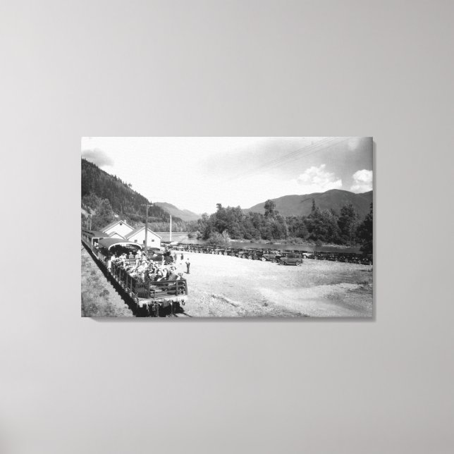 Tourist Train of the Skagit Project Canvas Print (Front)