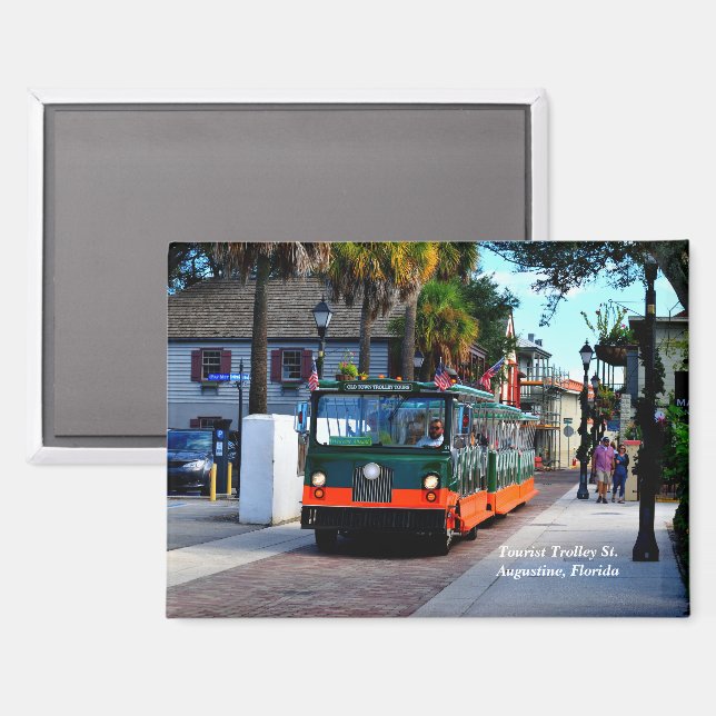 Tourist Trolley Magnet (Front/Back)
