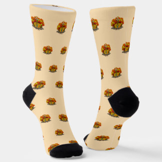 Tourist Turkey Thanksgiving Socks