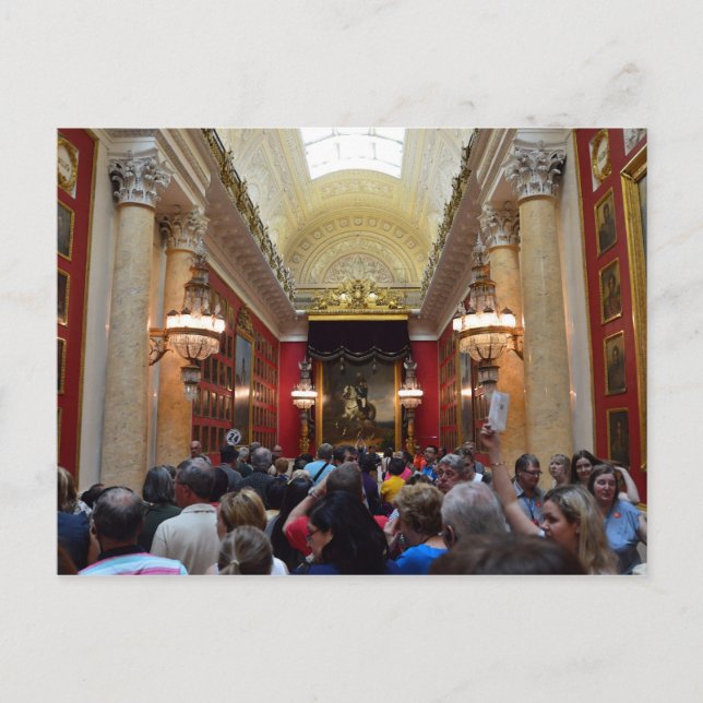 Tourists at the Hermitage Museum Postcard (Front)