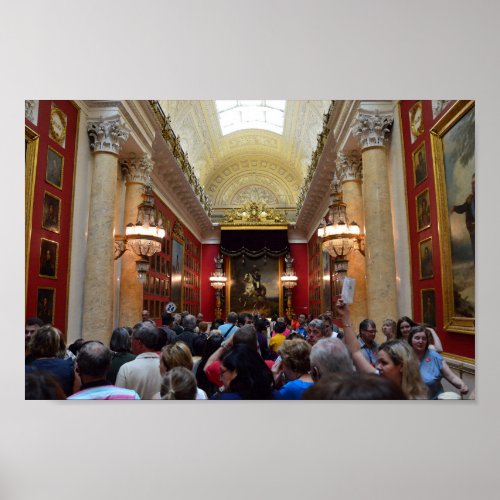 Tourists at the Hermitage Museum St Petersburg Poster