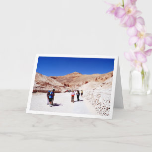 Tourists at the Valley of the Kings, Luxor, Egypt Card