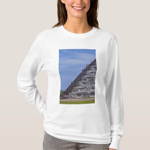 Tourists climbing stairs on ruins of El T_Shirt