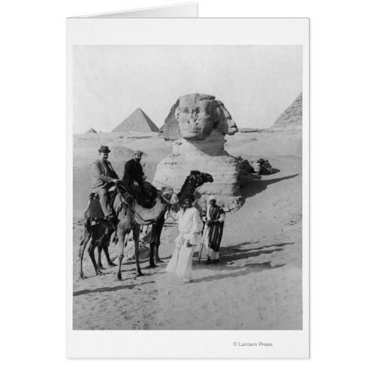 Tourists Traveling by Sphinx Cards (Front)