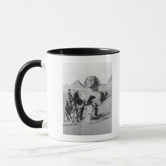 Tourists Traveling by Sphinx Mug (Left)