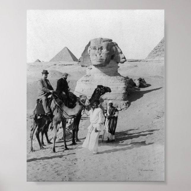 Tourists Traveling by Sphinx Poster (Front)