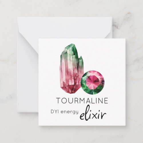  TOURMALINE Elixir crystal AP64 Flat Note Card