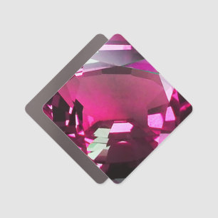 Tourmaline Gemstone Pink Car Magnet