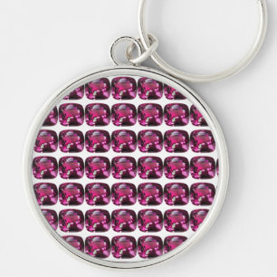 Tourmaline Gemstone Pink Keychain