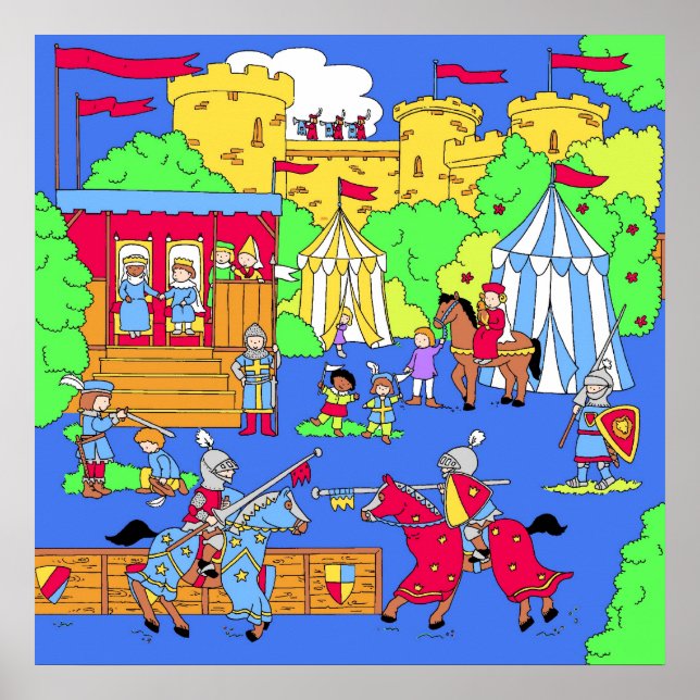 Tournament at the castle poster (Front)