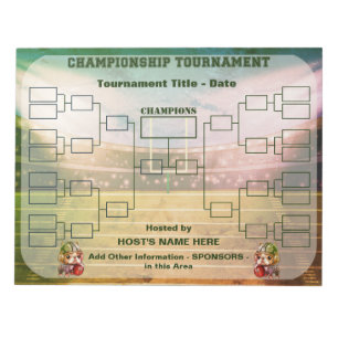 Tournament Bracket french bulldog quarterback Notepad