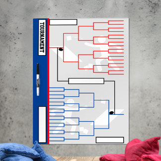 Tournament Brackets Cornhole Dry Erase Board