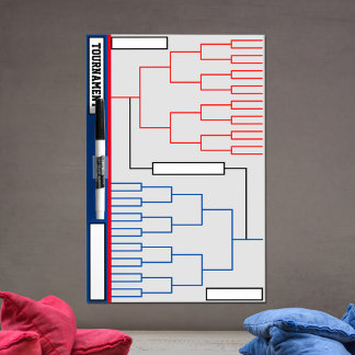 Tournament Brackets Dry Erase Board