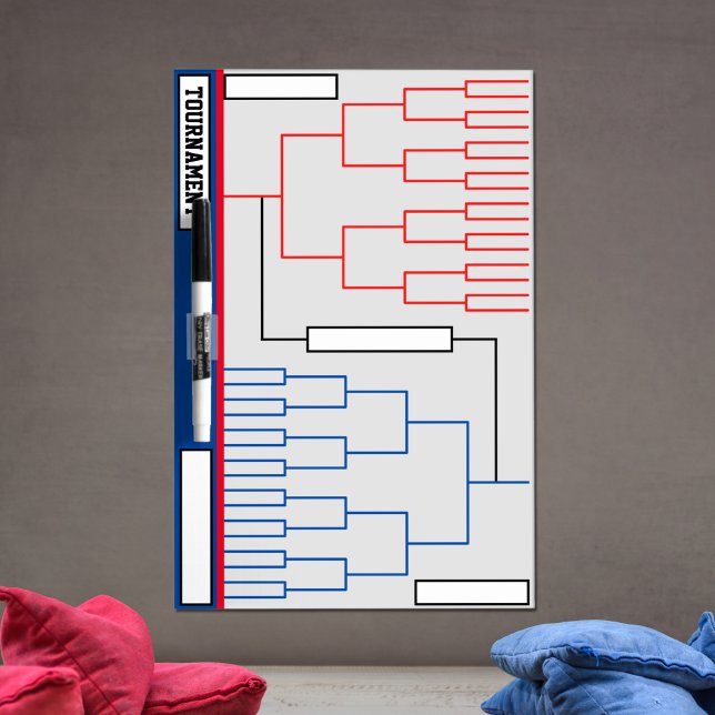 Tournament Brackets Dry Erase Board (Creator Uploaded)
