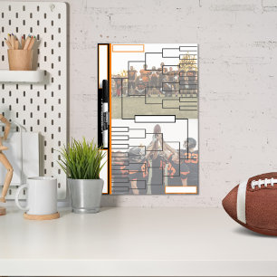 Tournament Brackets Photos Black Orange Dry Erase Board