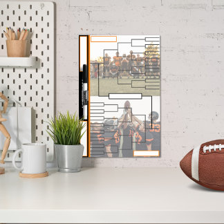 Tournament Brackets Photos Black Orange Dry Erase Board