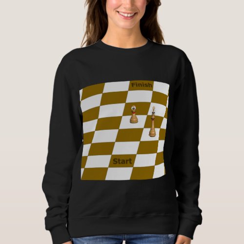 Tournament Chess Player Chess Board Art Sweatshirt