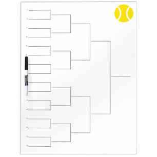 Tournament draw for 16 players   Dry erase board