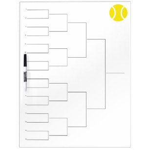 Tournament draw for 16 players   Dry erase board
