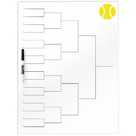 Tournament Draw For 16 Players | Dry Erase Board