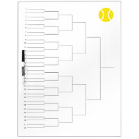 Tournament draw for 32 players | dry erase board