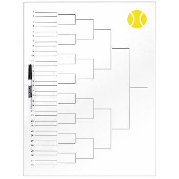 Tournament Draw For 32 Players | Dry Erase Board by imagewear at Zazzle