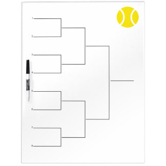 Tournament draw for 8 players | Dry erase board