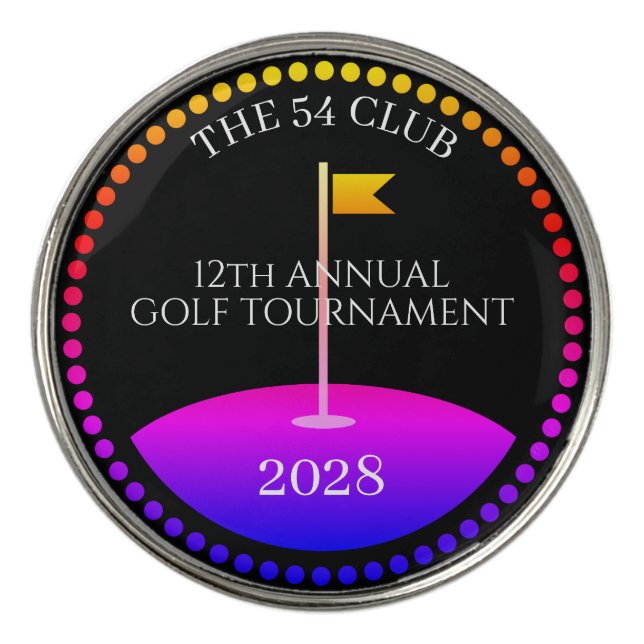 Tournament Golf Equipment Modern Ball Marker (Front)