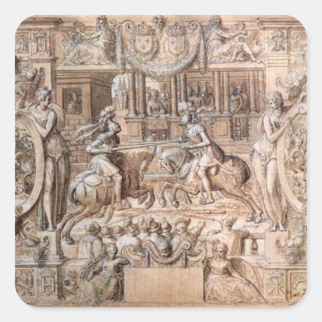 Tournament Square Sticker (Front)