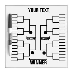 Tournament Tracker Optional Funny Eyes Dry Erase B Board