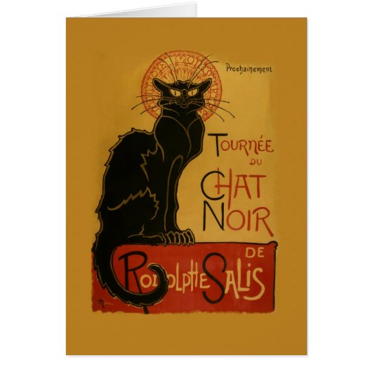 Tournee de Chat Noir Black Cat Cards (Front)
