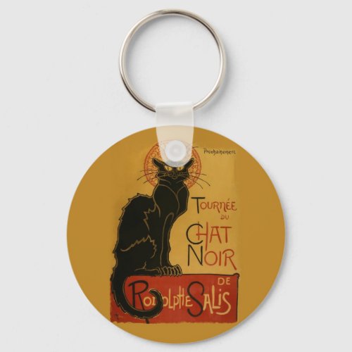 Tournee de Chat Noir Black Cat Keychain