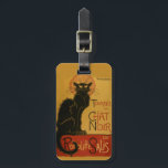 Tournee de Chat Noir Black Cat Luggage Tag<br><div class="desc">Tournee de Chat Noir - Vintage European Cabaret,  Music Hall,  Dance,  Entertainment Advertisements</div>