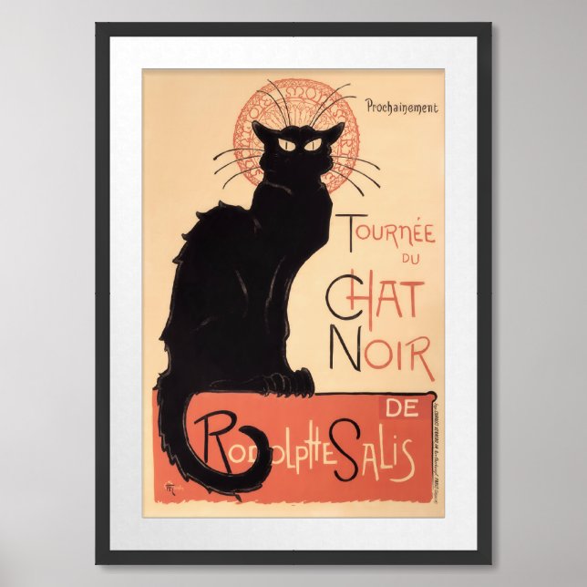 Tournee du Chat Noir (1896) Framed Art (Framed Front)