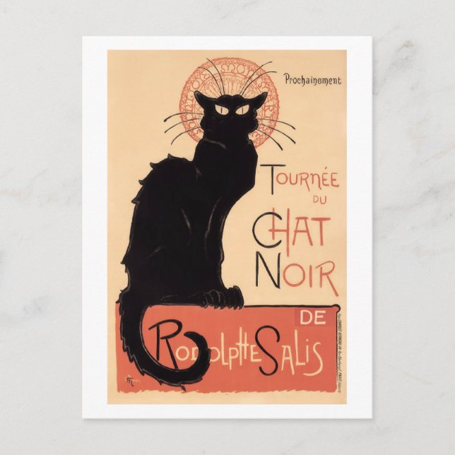 Tournee du Chat Noir (1896) Postcard (Front)