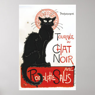 Tournee du Chat Noir 1896 Vintage Style Cat Art Poster