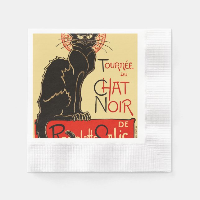 Tournée du Chat Noir Art Nouveau Napkins (Front)