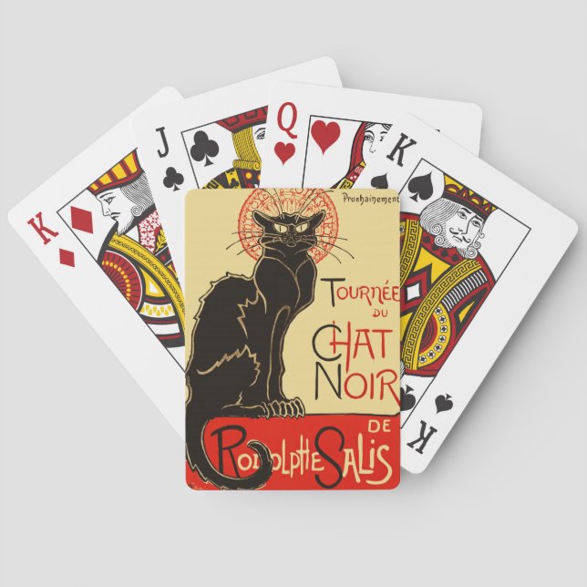 Tournée du Chat Noir Art Nouveau Poker Cards (Back)